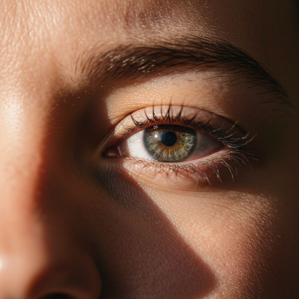 Konzept von Augenverspannung